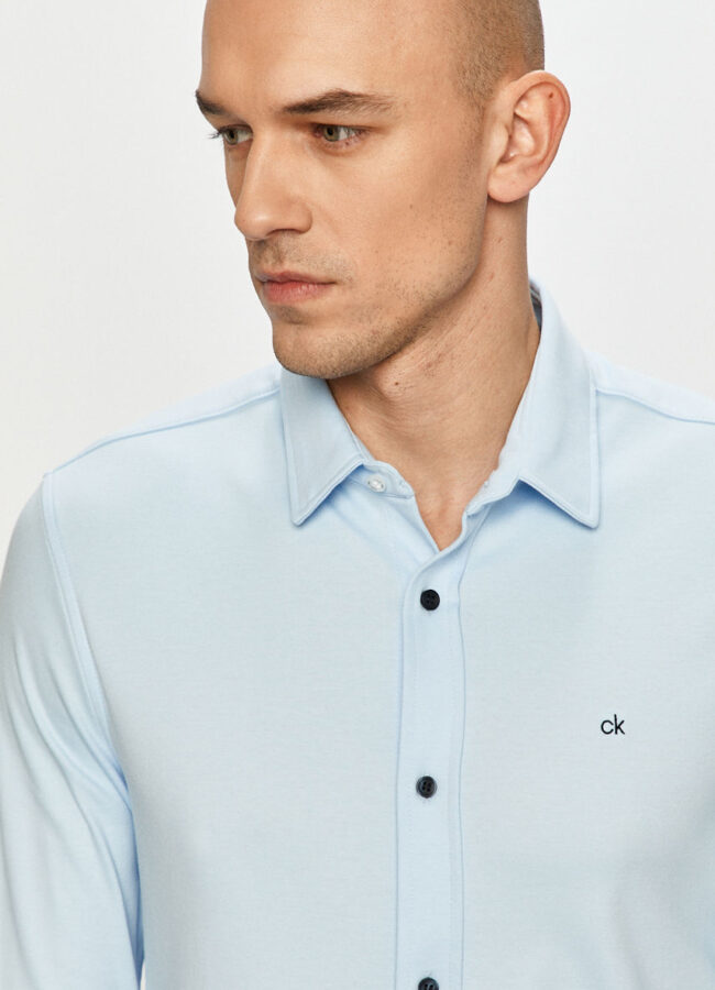 Calvin Klein - Koszula bawełniana jasny niebieski K10K107109.4891