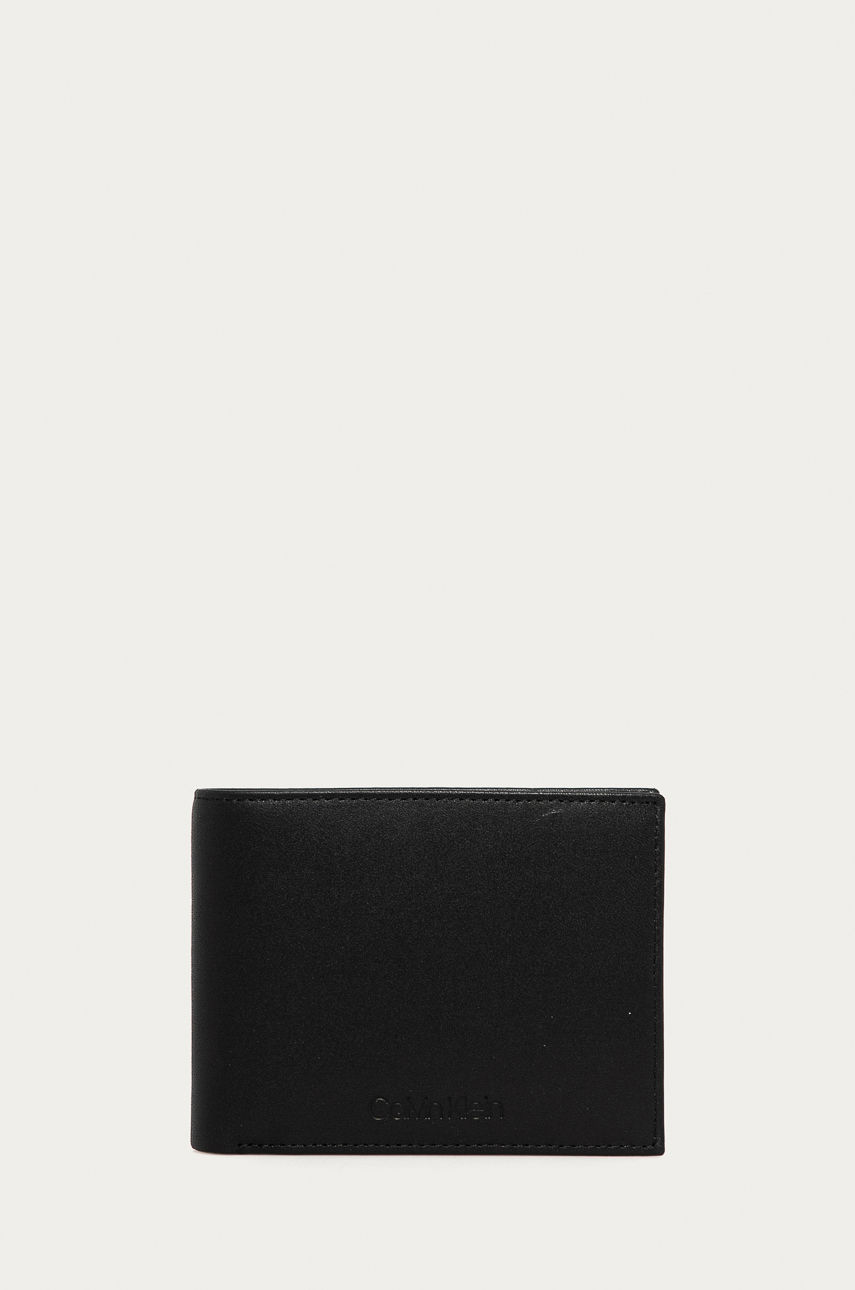 Calvin Klein - Portfel skórzany czarny K50K505703