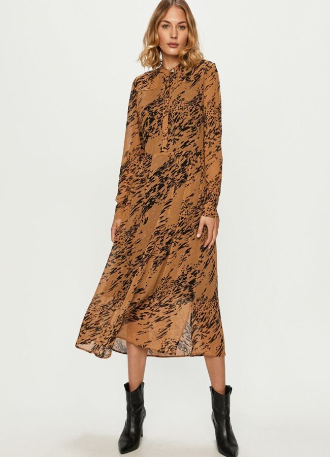 Calvin Klein - Sukienka brązowy K20K202435