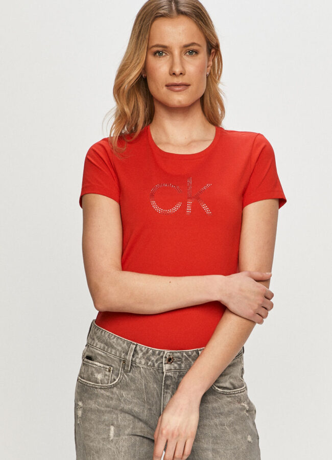 Calvin Klein - T-shirt czerwony K20K202639.4891