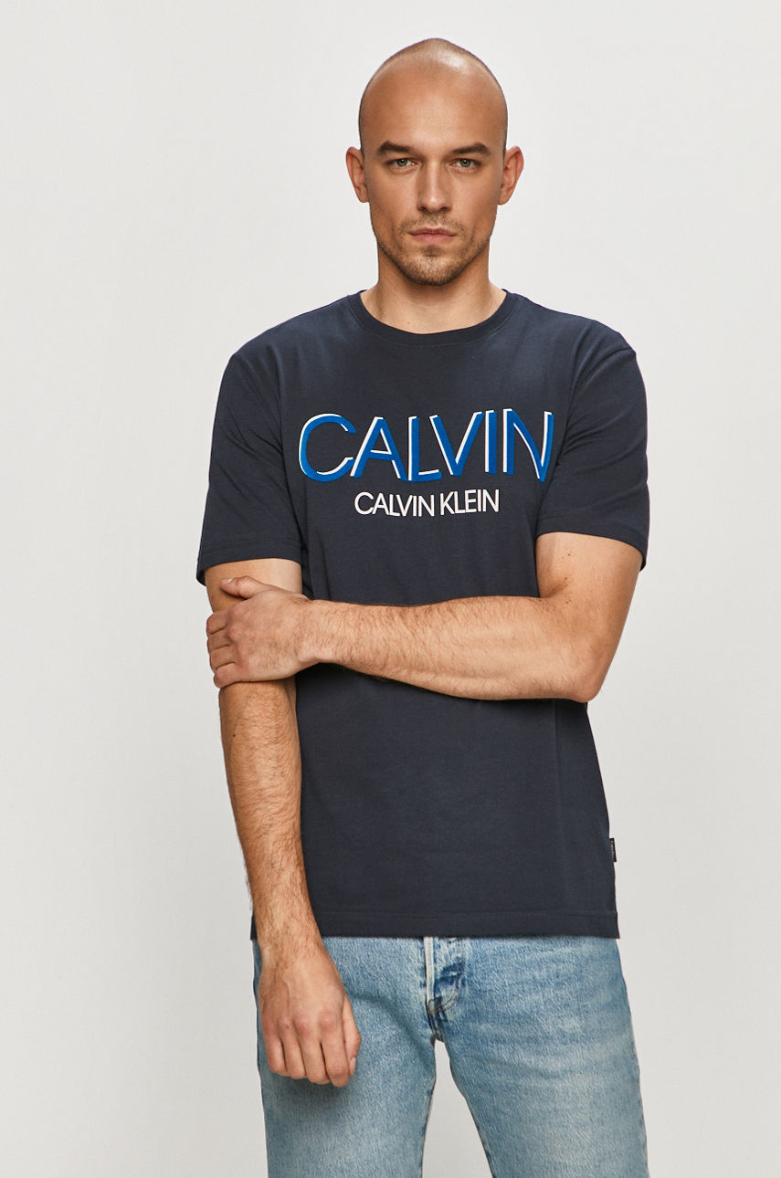 Calvin Klein - T-shirt granatowy K10K105569