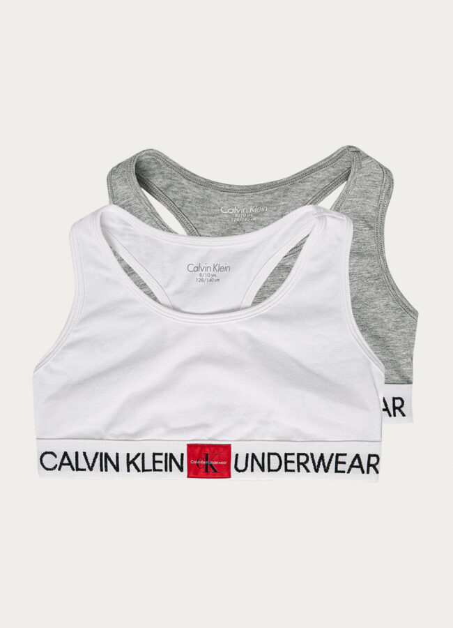 Calvin Klein Underwear - Biustonosz dziecięcy (2-pack) jasny szary G80G800350