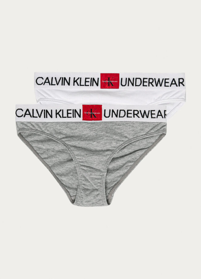 Calvin Klein Underwear - Figi dziecięce (2-pack) jasny szary G80G800349
