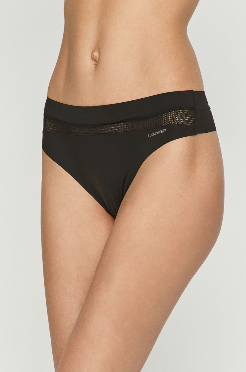 Calvin Klein Underwear - Stringi czarny 000QF6047E