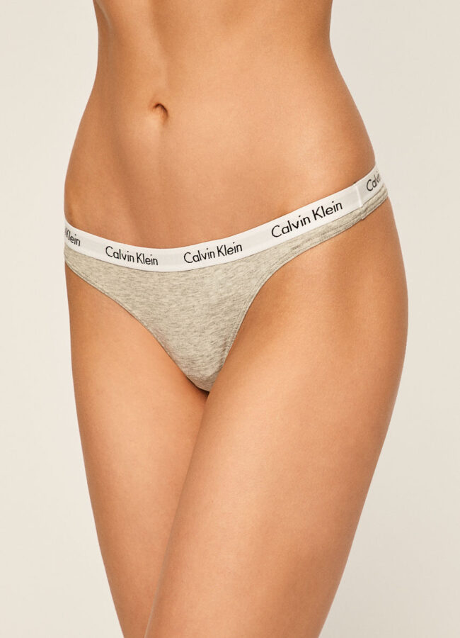 Calvin Klein Underwear - Stringi szary 0000D1617E