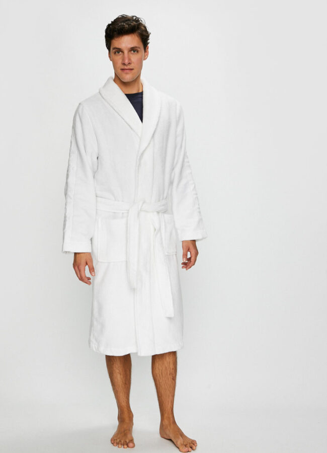 Calvin Klein Underwear - Szlafrok biały 000EM1159E