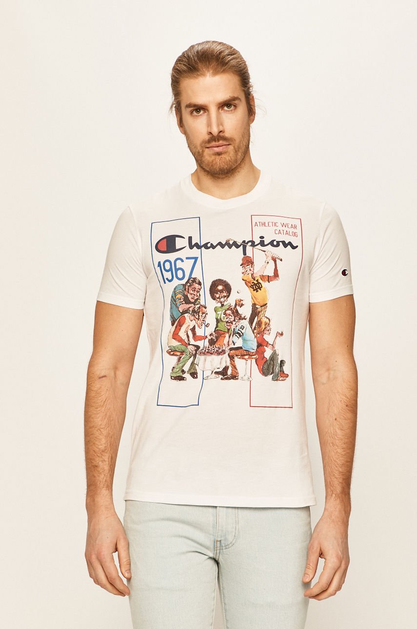 Champion - T-shirt biały 214345