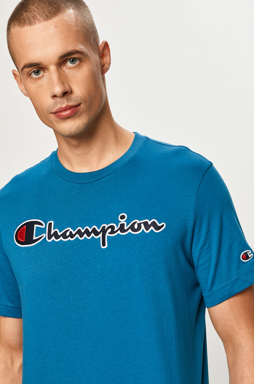 Champion - T-shirt stalowy niebieski 214726