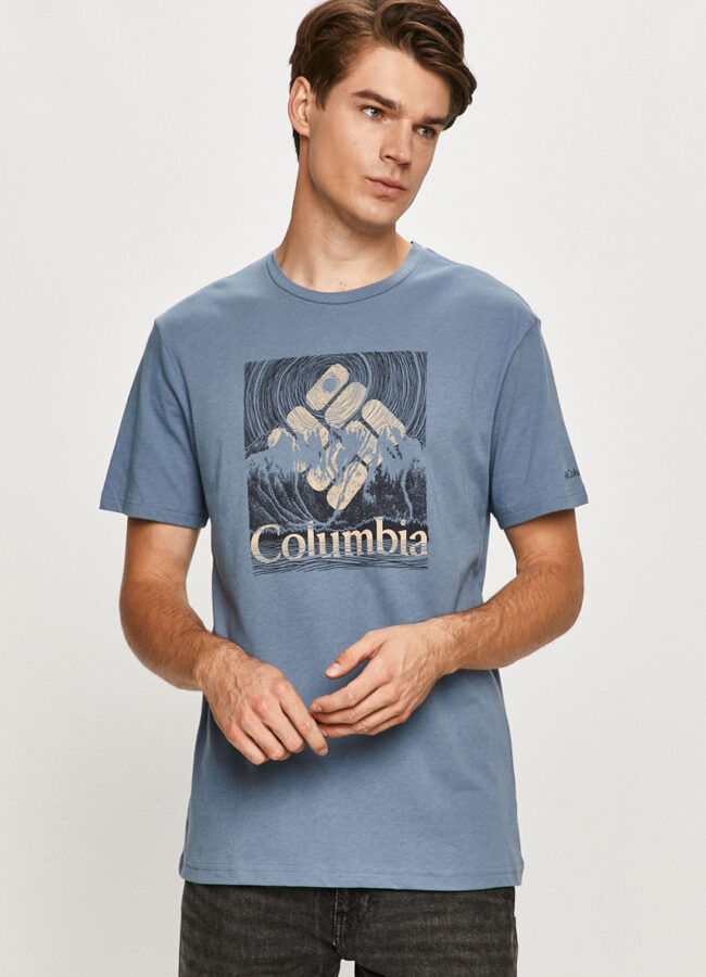 Columbia - T-shirt stalowy niebieski 1861033