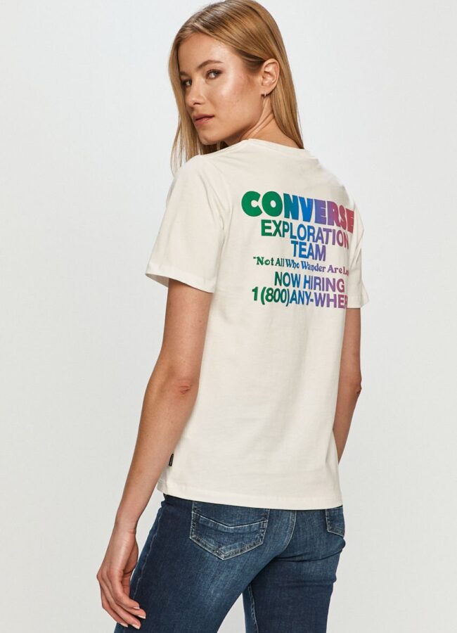 Converse - T-shirt biały 10022260.A02
