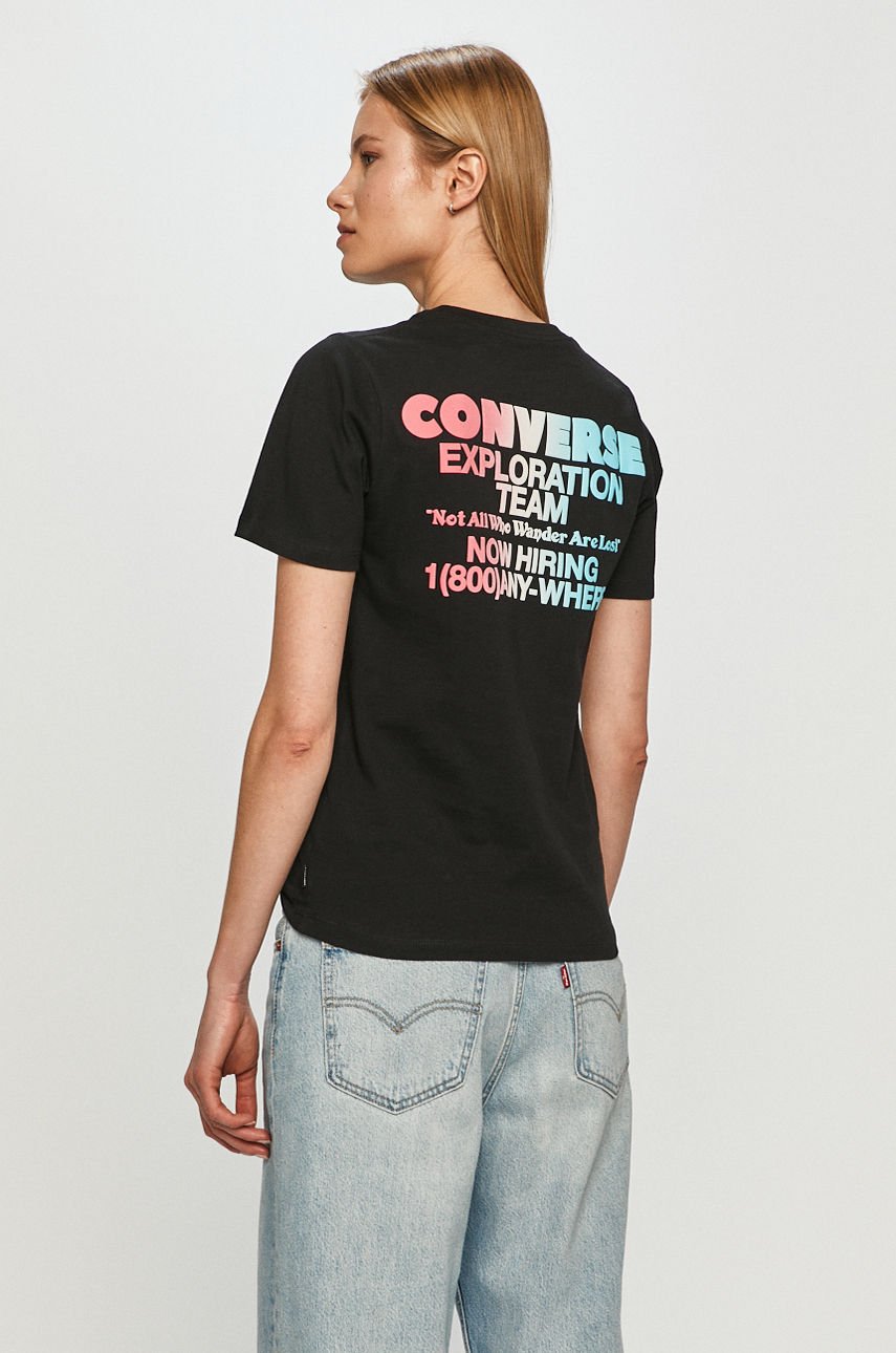 Converse - T-shirt czarny 10022260.A01