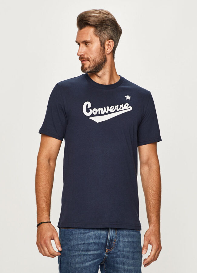 Converse - T-shirt granatowy 10018235.A08
