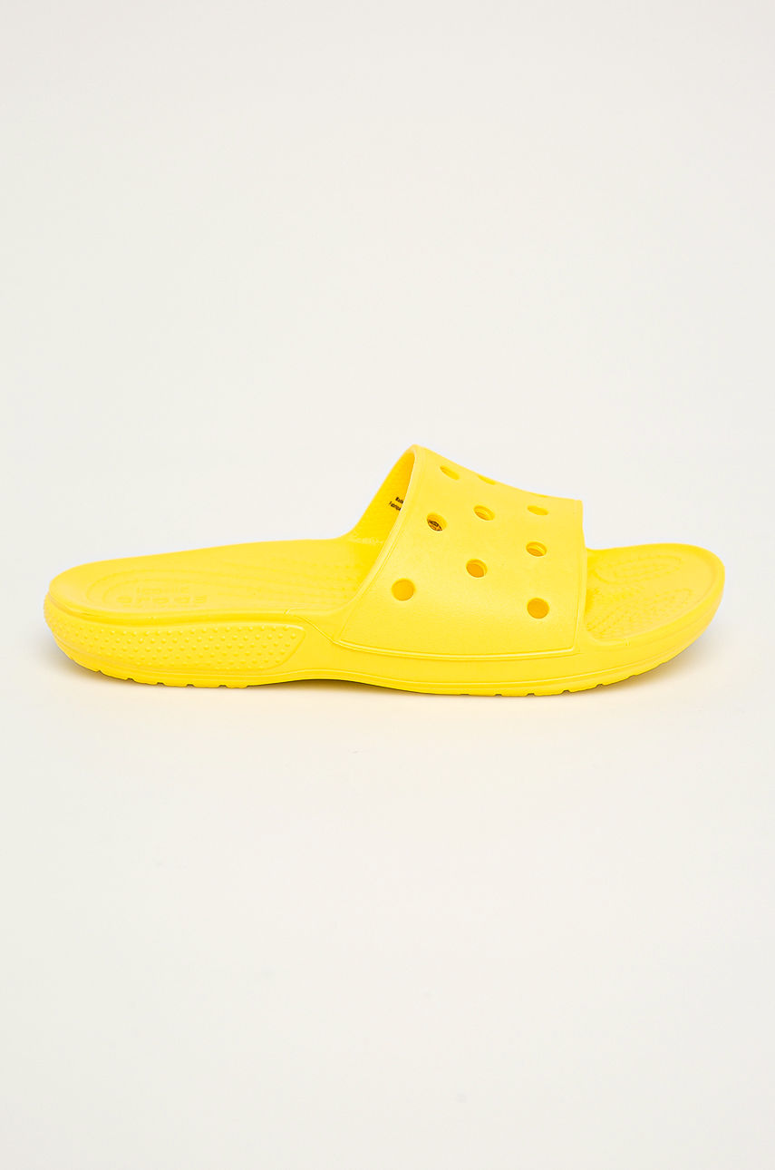 Crocs - Klapki żółty 206121.CLASSIC.SLIDE.D