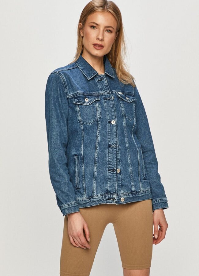 Cross Jeans - Kurtka jeansowa niebieski B608.017
