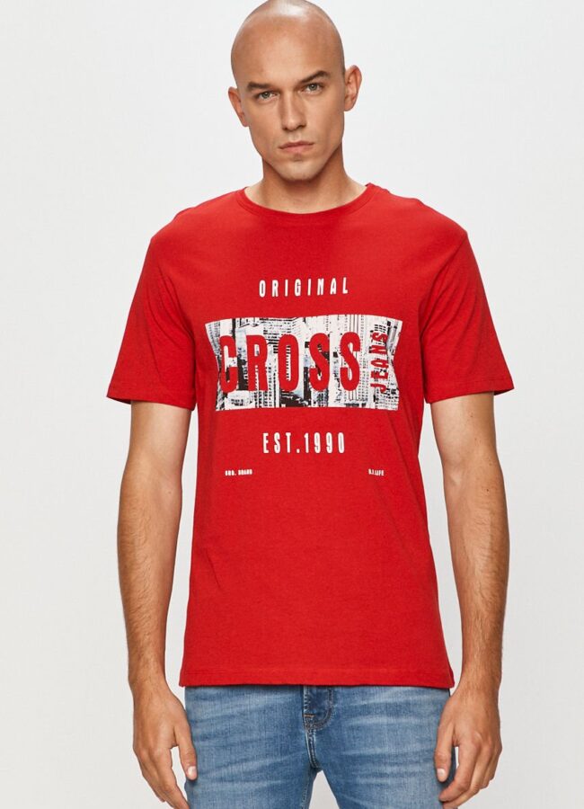 Cross Jeans - T-shirt czerwony 15503.007