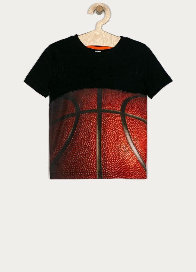 Desigual - T-shirt dziecięcy 104-164 cm czarny 21SBTK07