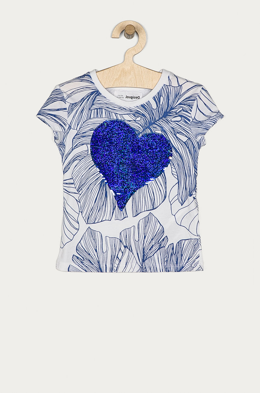 Desigual - T-shirt dziecięcy 104-164 cm niebieski 21SGTK40