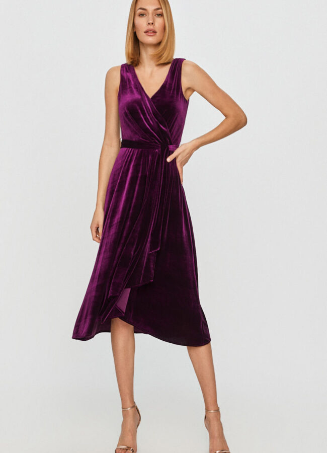 Dkny - Sukienka purpurowy DD0HF576