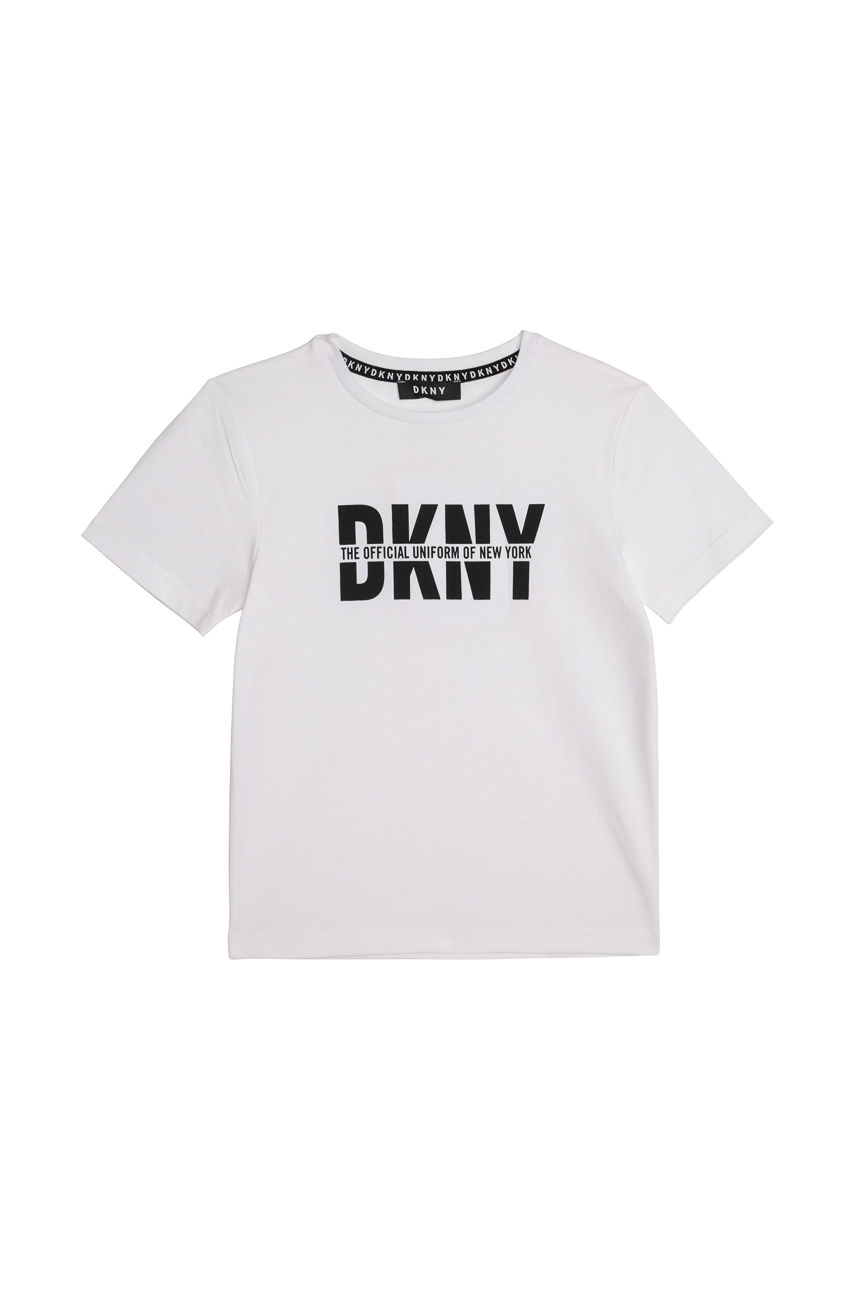Dkny - T-shirt dziecięcy 114-150 cm biały D25D26.114.150