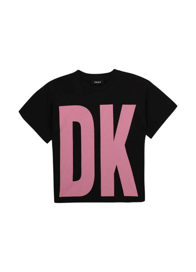 Dkny - T-shirt dziecięcy 114-150 cm czarny D35R32.114.150