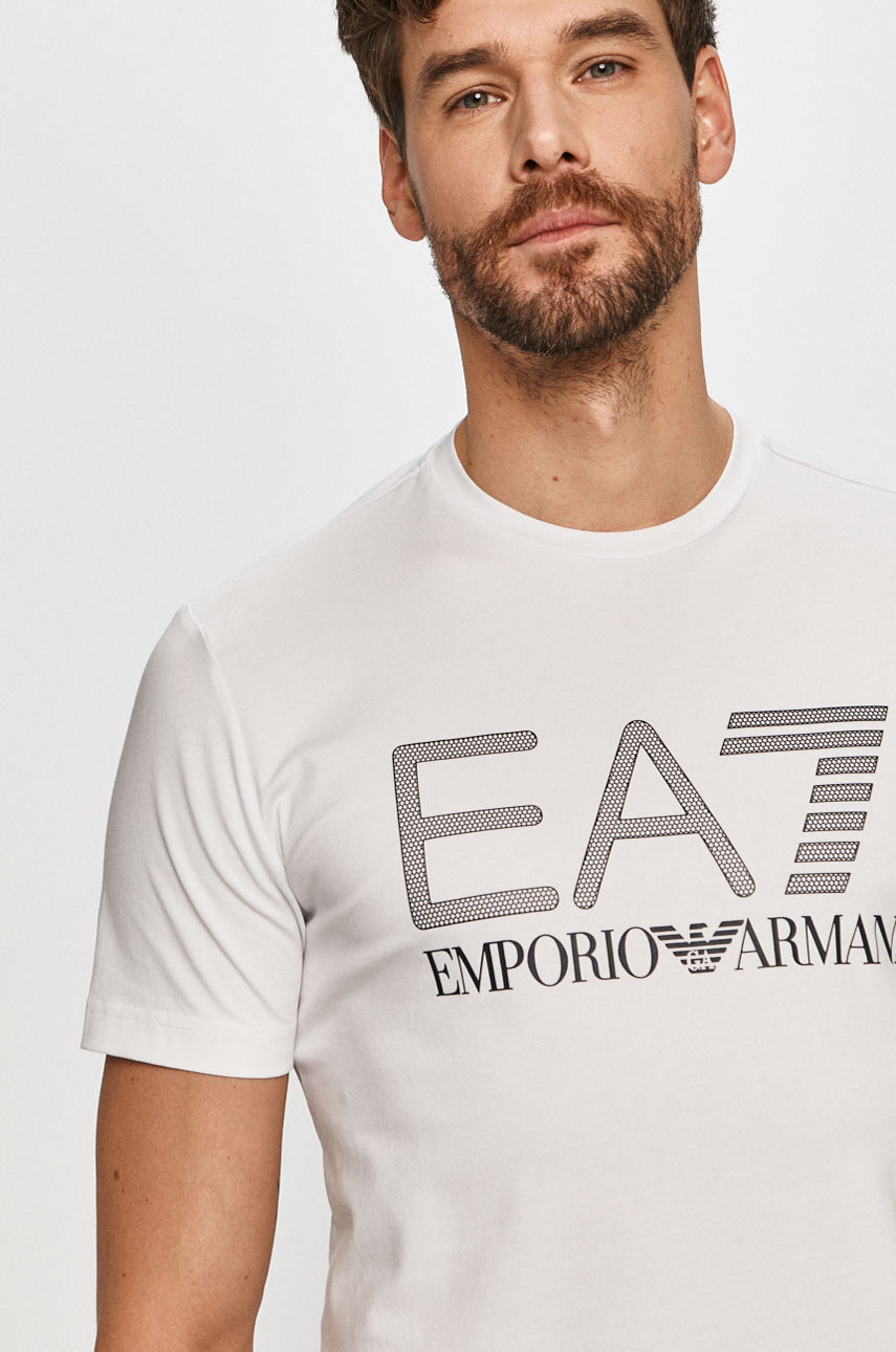 EA7 Emporio Armani - T-shirt biały 3KPT62.PJ03Z