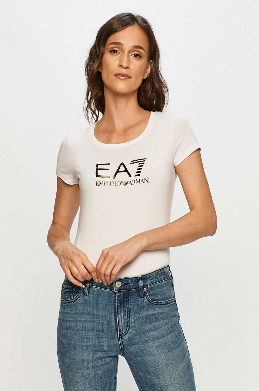 EA7 Emporio Armani - T-shirt biały 8NTT63.TJ12Z