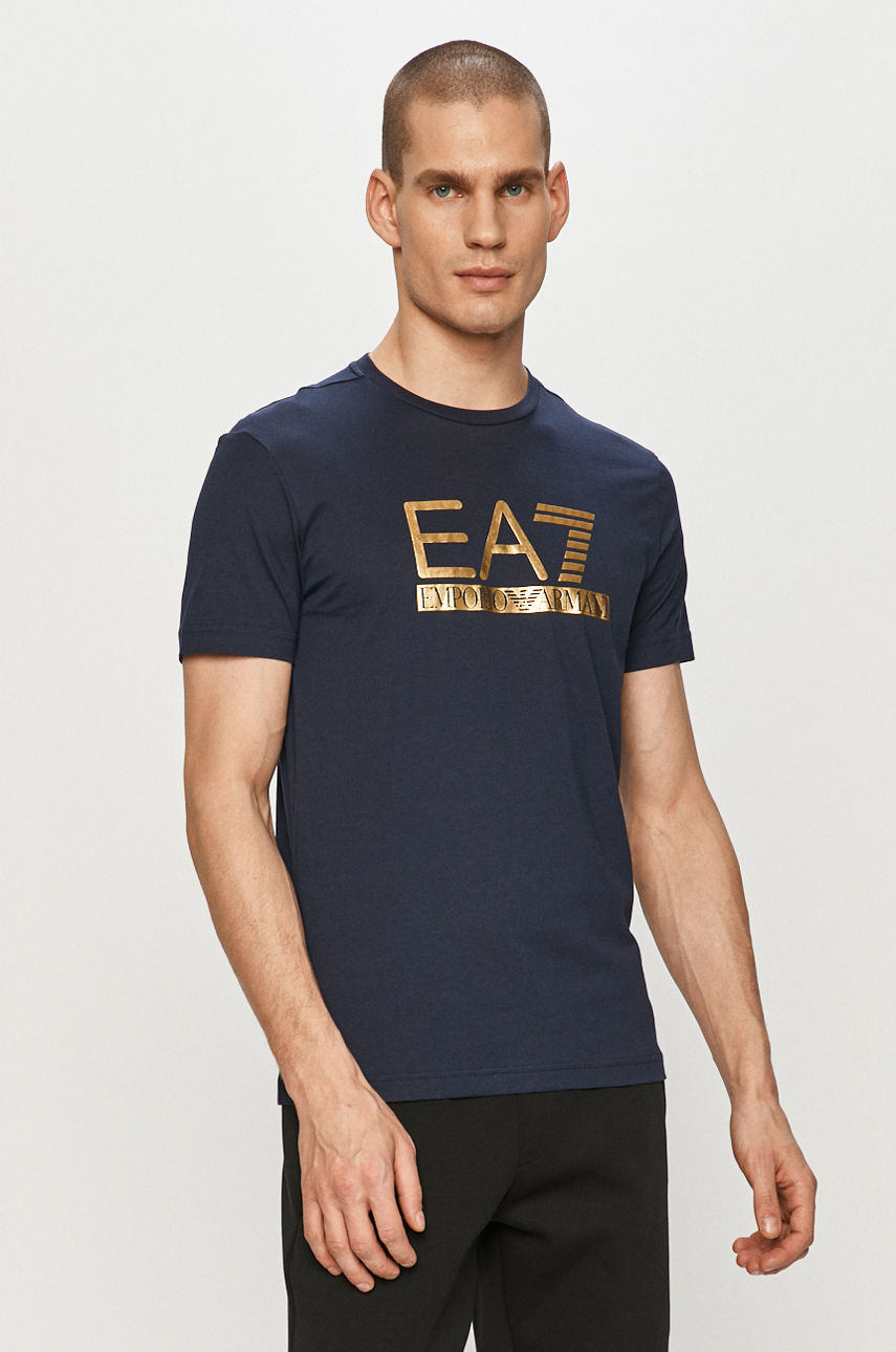EA7 Emporio Armani - T-shirt granatowy 3KPT87.PJM9Z