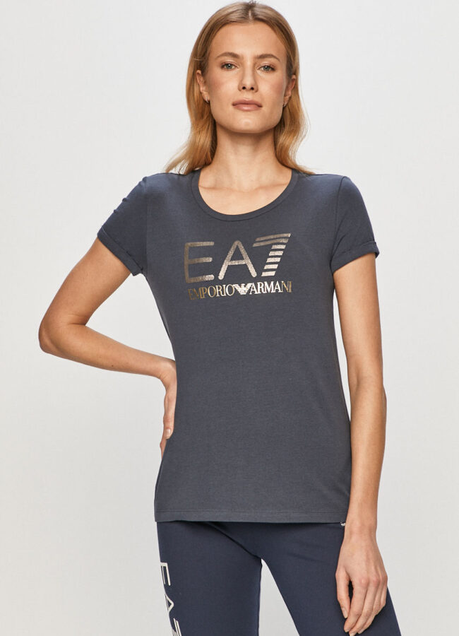 EA7 Emporio Armani - T-shirt granatowy 6HTT26.TJ12Z