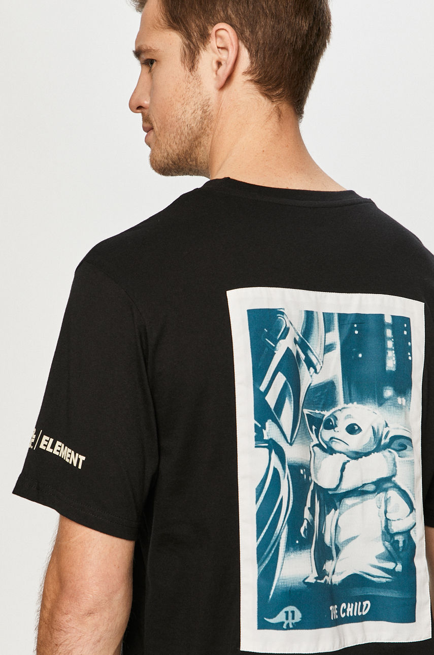 Element - T-shirt x Star Wars czarny U1SSO2.3732