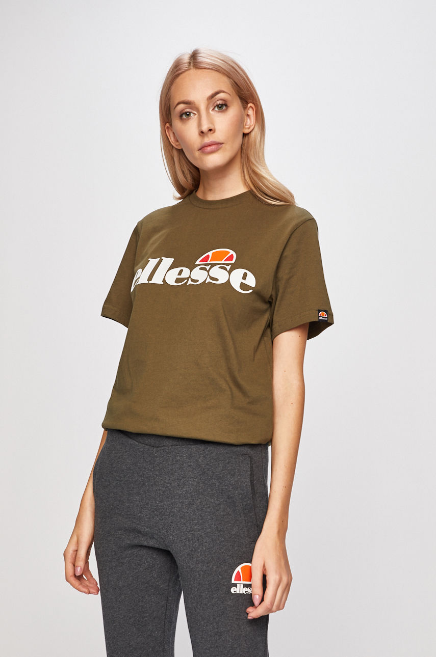Ellesse - T-shirt brudny zielony SGS03237