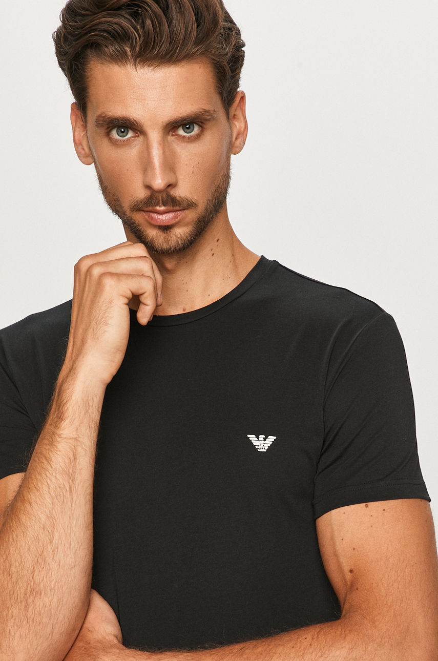 Emporio Armani - T-shirt czarny 110853.0P710