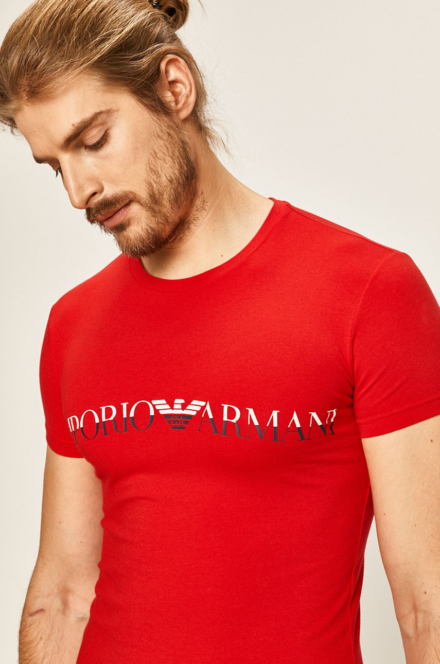 Emporio Armani - T-shirt czerwony 111035.0P516