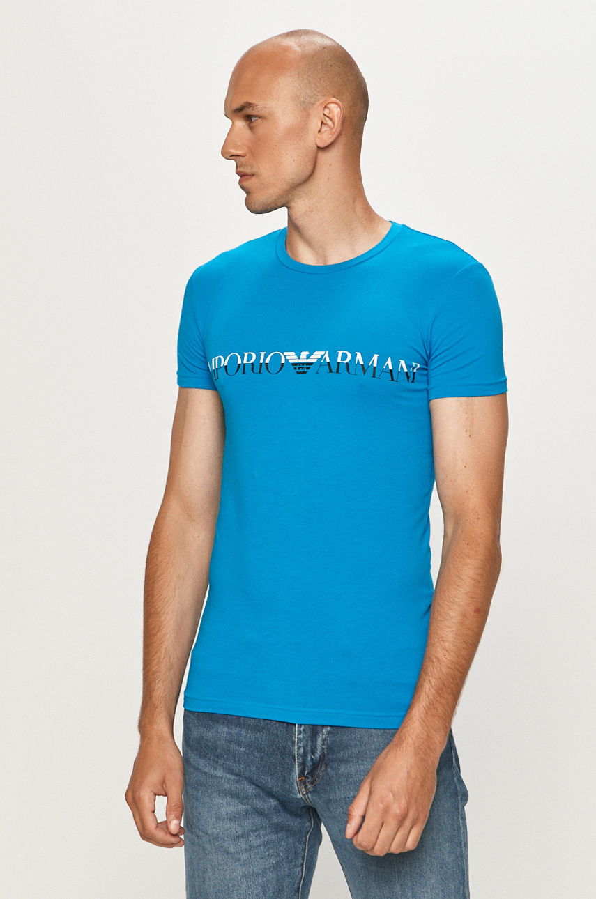 Emporio Armani - T-shirt niebieski 111035.0P516