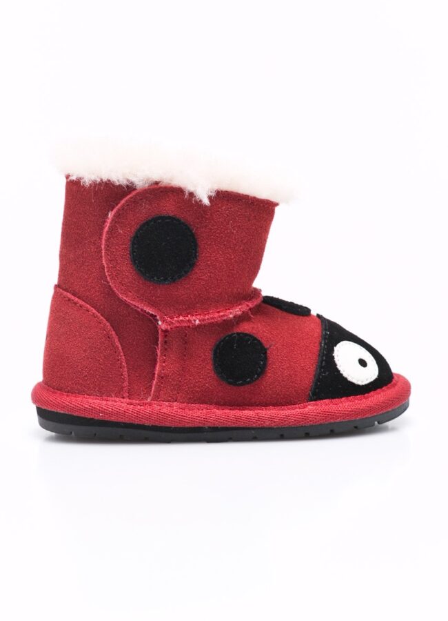 Emu Australia - Buty dziecięce Ladybird czerwony B10317.RED