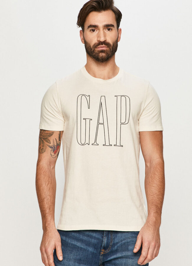 GAP - T-shirt kremowy 644392