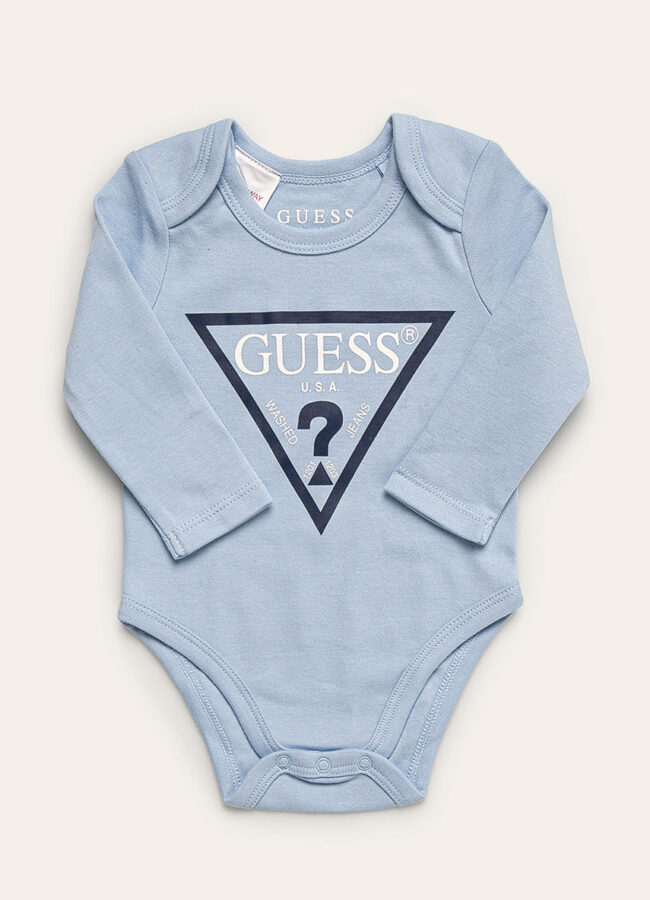 Guess Jeans - Body niemowlęce 62-76 cm niebieski H02W01.K83S0