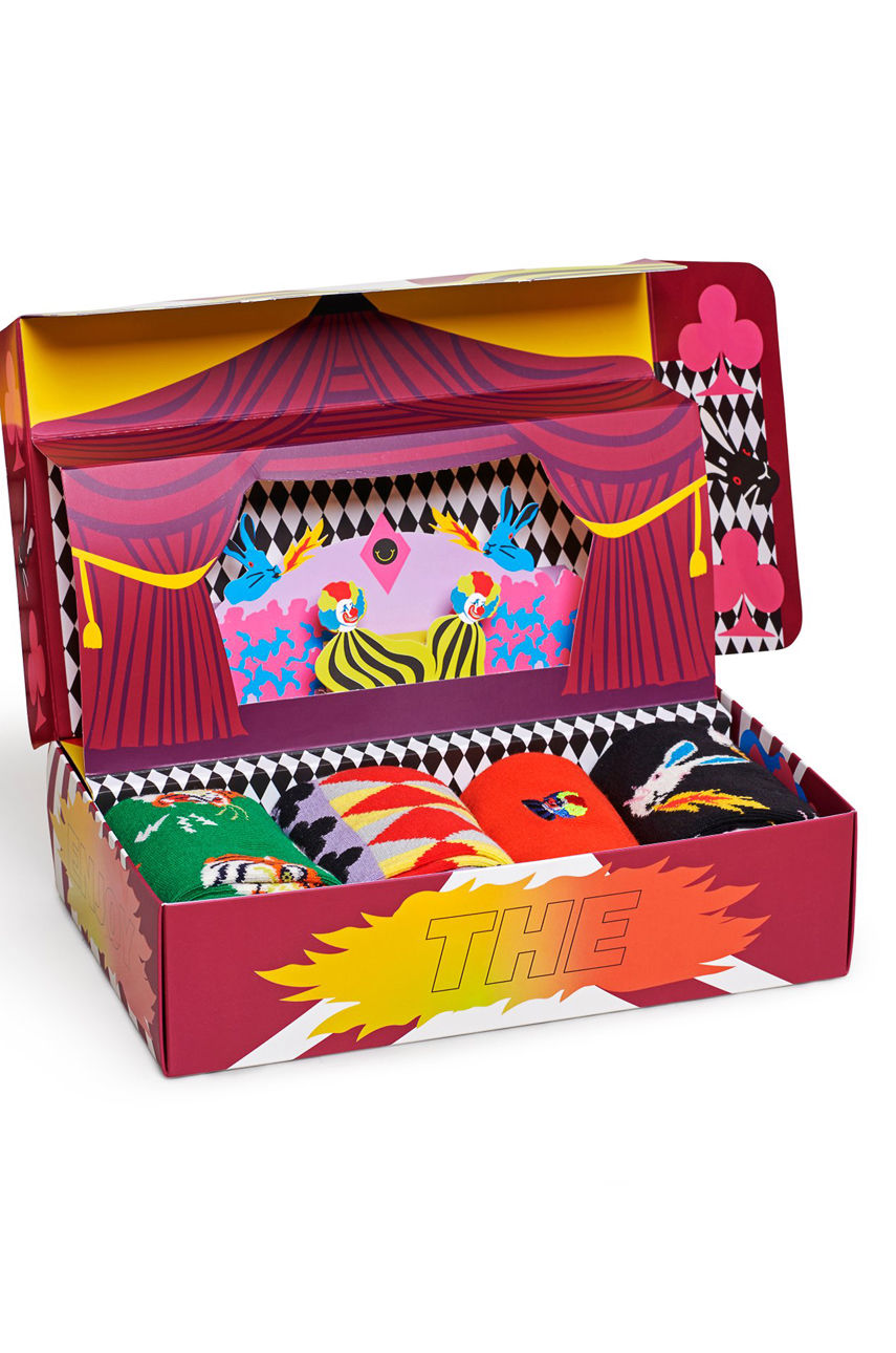 Happy Socks - Skarpety Circus Socks Gift Set (4-PACK) multikolor XCIR09.7300.M