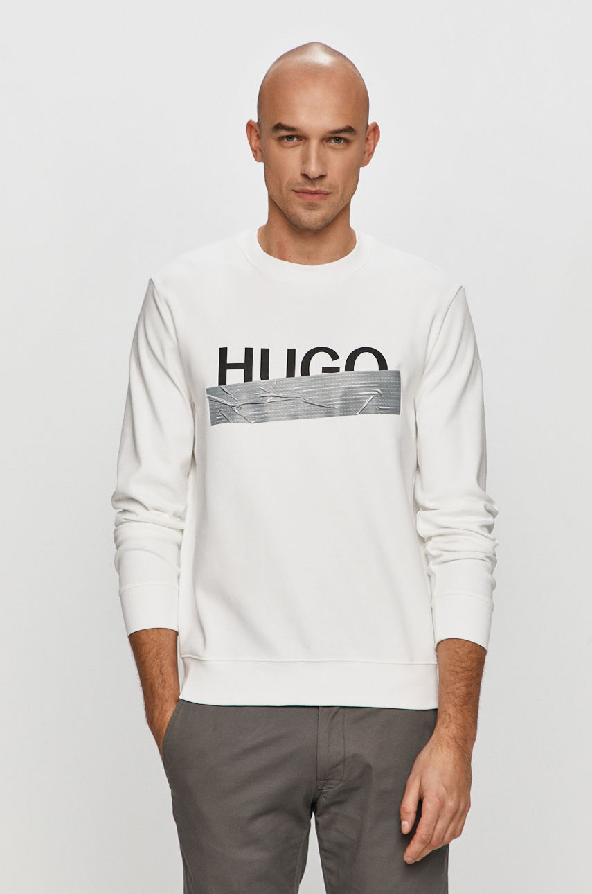 Hugo - Bluza bawełniana biały 50436126
