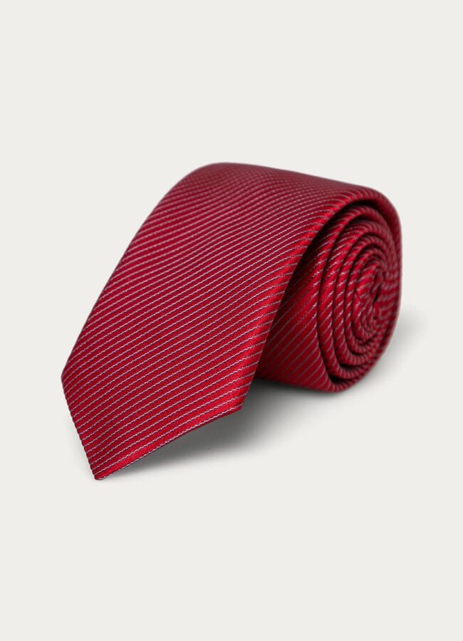 Hugo - Krawat czerwony 50451979