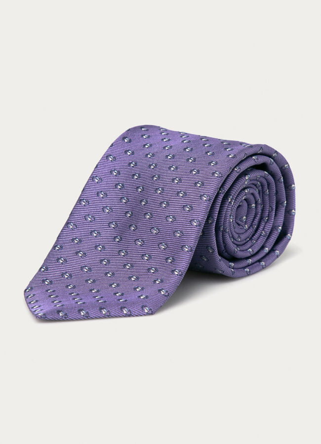 Hugo - Krawat fioletowy 50451998