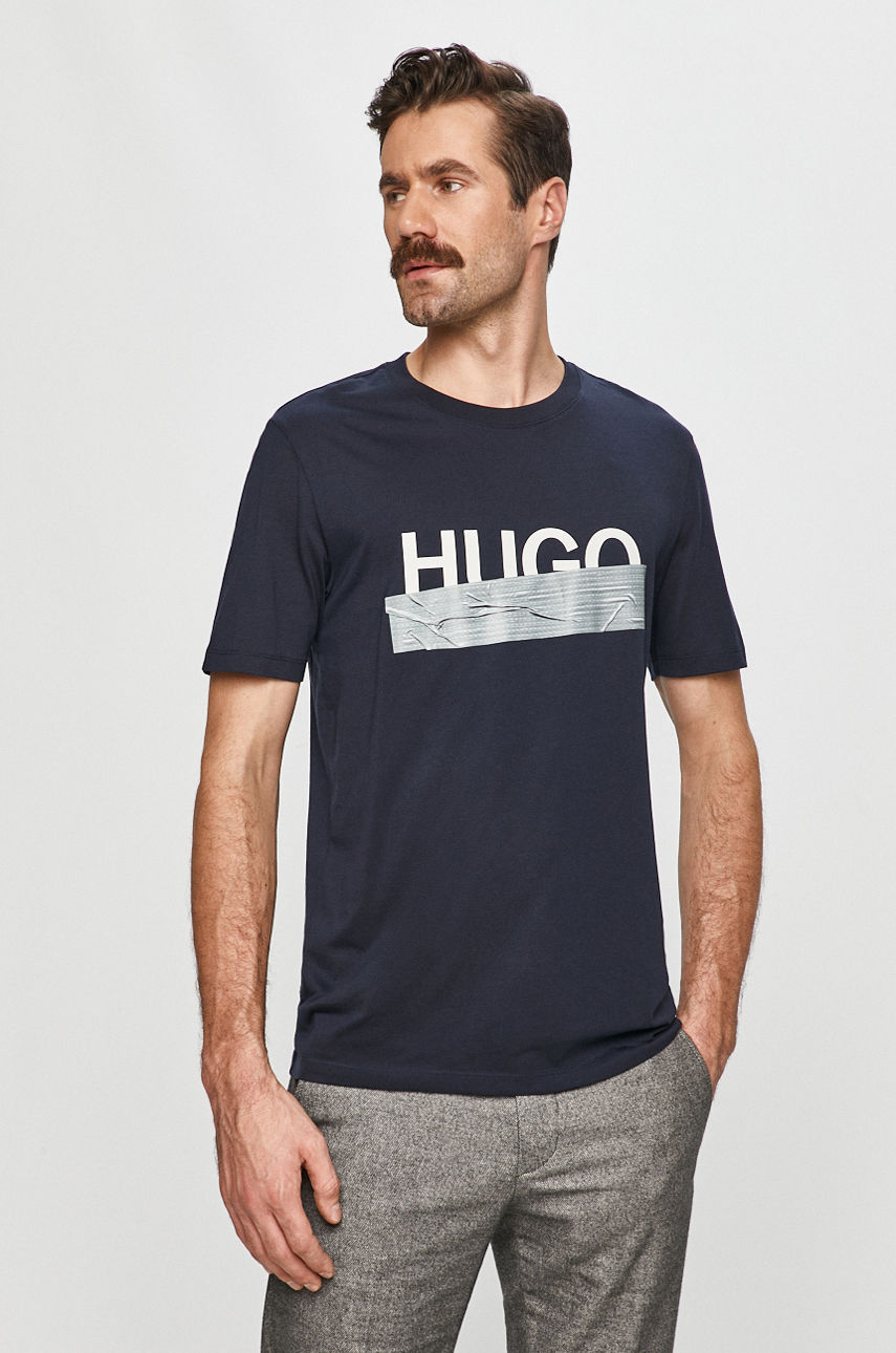 Hugo - T-shirt granatowy 50436413