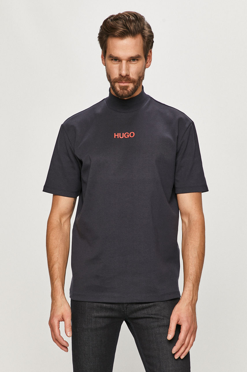 Hugo - T-shirt granatowy 50458273