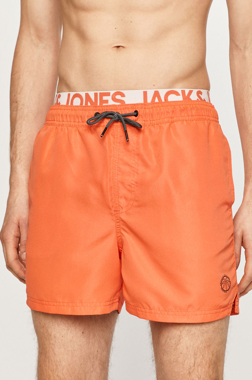 Jack & Jones - Szorty kąpielowe pomarańczowy 12183795