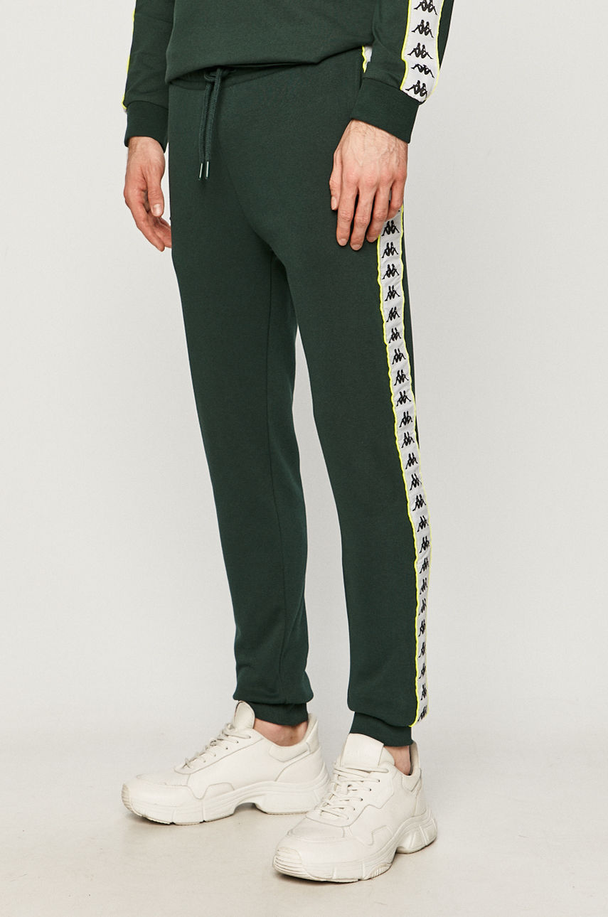 Kappa - Spodnie ciemny zielony 308021