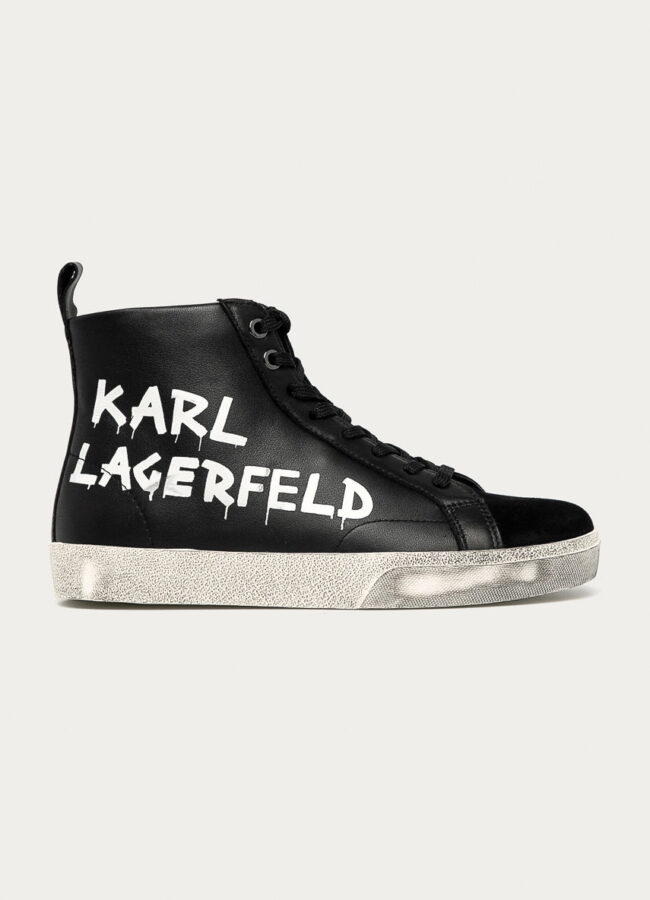 Karl Lagerfeld - Buty skórzane czarny KL60140.300