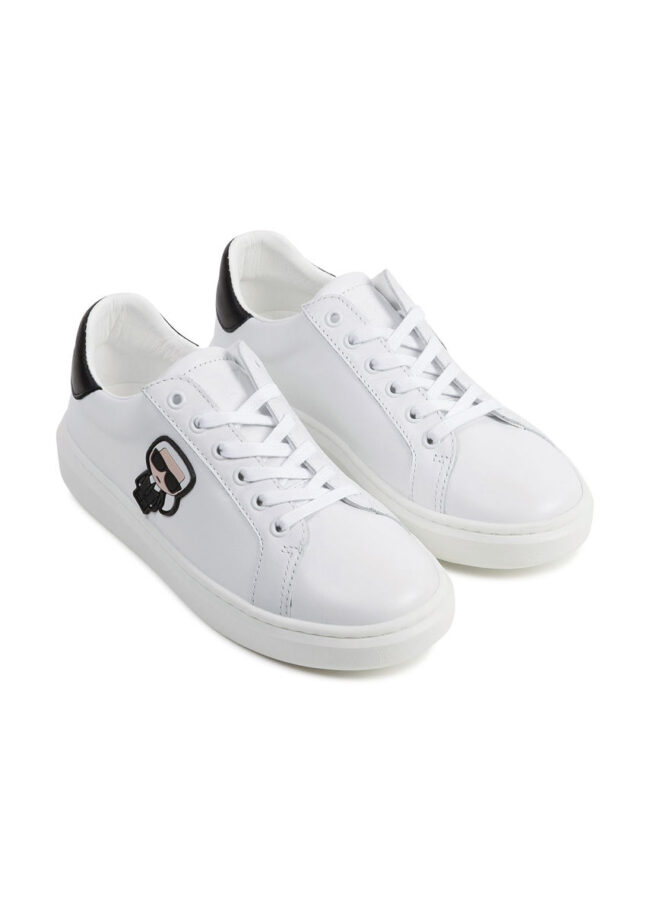 Karl Lagerfeld - Buty skórzane dziecięce biały Z29033.30.35