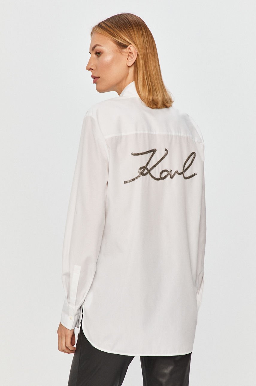 Karl Lagerfeld - Koszula bawełniana biały 206W1604