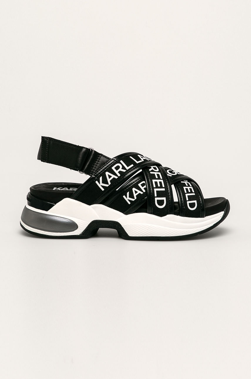Karl Lagerfeld - Sandały skórzane czarny KL61715