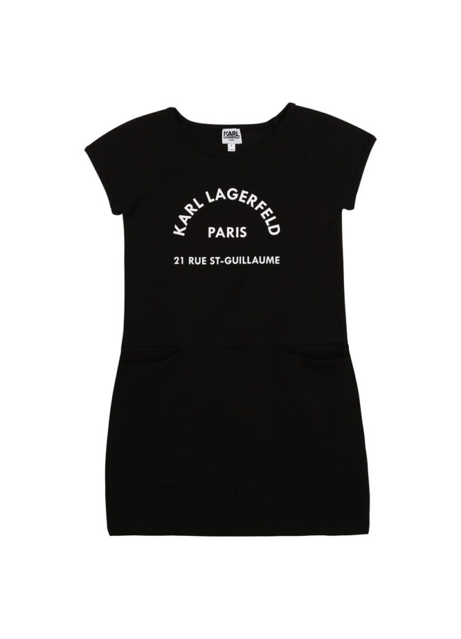 Karl Lagerfeld - Sukienka dziecięca czarny Z12171.156.162