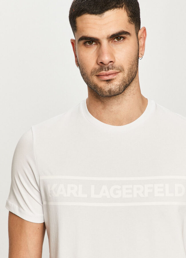 Karl Lagerfeld - T-shirt biały 502221.755025